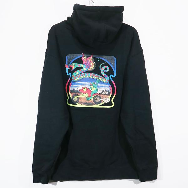 CHALLENGER / xYUKINARI UCHIYAMA/BANDANA FROG HOODIE/パーカー/L/--/BLK CHALLENGER チャレンジャー x YUKINARI UCHIYAMA BANDANA FROG HOODIE