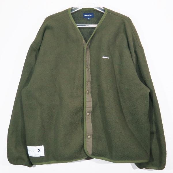 DESCENDANT ディセンダント 21AW KNOT FLEECE CARDIGAN 212ATDS DESCENDANT ディセンダント 21AW KNOT FLEECE CARDIGAN 212ATDS