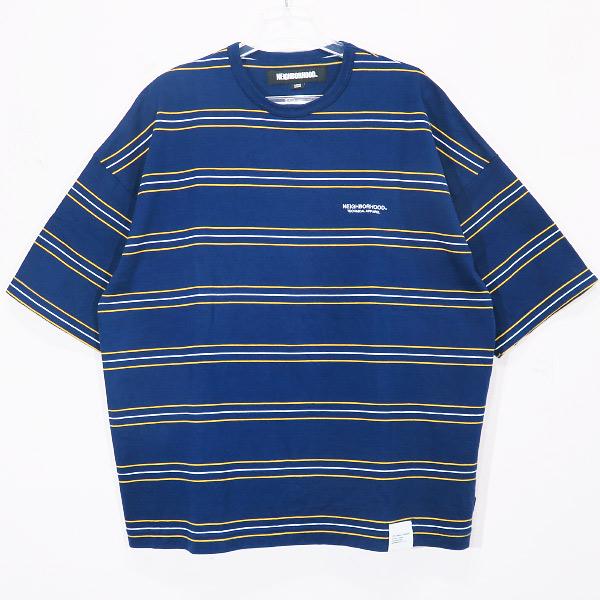 neighborhood　231oknh-csm03　長袖シャツ NEIGHBORHOOD ネイバーフッド 23SS BORDER CREWNECK SS 231FPNH