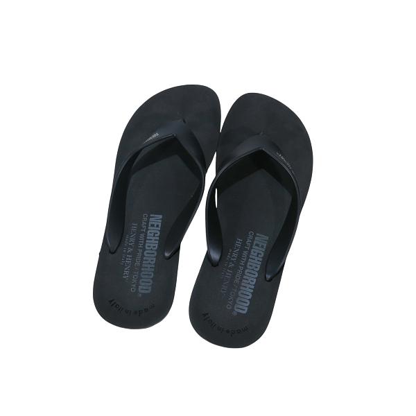 ネイバーフッド ヘンリーヘンリー ビーチサンダル メンズ ブラック コラボ NEIGHBORHOOD ネイバーフッド 22SS HENRY&HENRY/RB-SANDAL