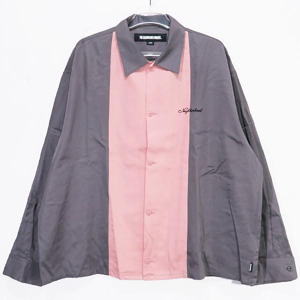美品 NEIGHBORHOOD ネイバーフッド ストライプ 半袖シャツ L 251TSNH-SHM05-wht-01.jpg