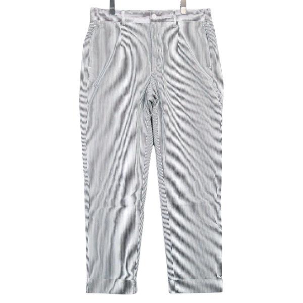 美品 WTAPS TROUSERS グレーストライプシアサッカーLサイズ 美品 WTAPS TROUSERS グレーストライプシアサッカーLサイズ