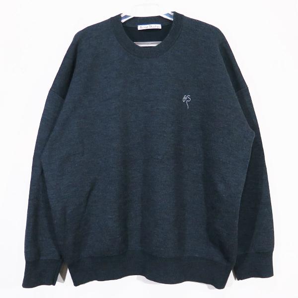 Acne studios Acne アクネストゥディオス アクネ ダークグレー Acne Studios アクネストゥディオズ CREWNECK KNIT FN-MN