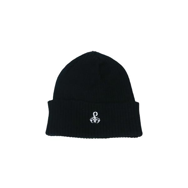 ソフネット　カシミヤ100% ニット　スコーピオンロゴ刺繍　ブラック　XL SOPHNET.（ソフネット） 19SS SCORPION LOGO KNIT CAP SOPH-190130