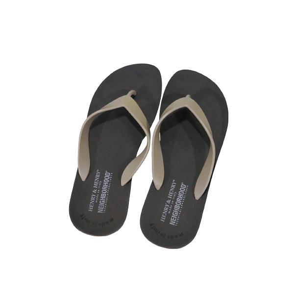 新品 NEIGHBORHOOD ビーチサンダル ブラック　25.5〜26.5 L NEIGHBORHOOD ネイバーフッド HENRY&HENRY/R-SANDAL ヘンリー