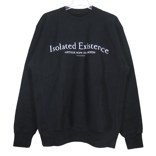 ARTHUR HOPE DEL MOON. アーサー ホープ デル ムーン C/N SWEATSHIRT クルーネック スウェット ブラック トレーナー トップス サイズL