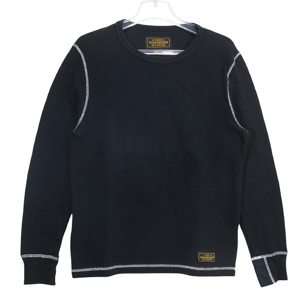 【新品】NEIGHBORHOOD/ワッフル編みトレーナー/ブラック/L 新品】NEIGHBORHOOD/ワッフル編みトレーナー/ブラック/L