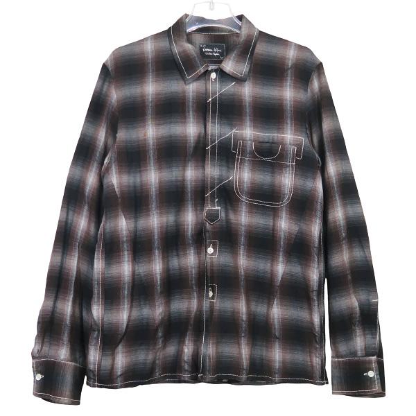 NUMBER (N)INE ストライプ長袖シャツ サイズ3 NUMBER (N)INE