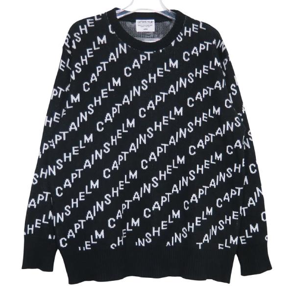 中古】美品 CAPTAINS HELM キャプテンズヘルム LOGO JACQUARD CREW