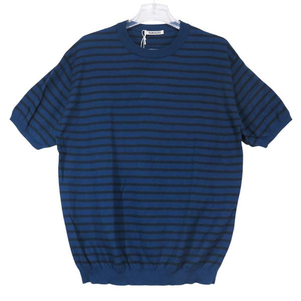 AURALEE（オーラリー） HIGH GAUGE COTTON KNIT TEE A26ST02SB ハイ