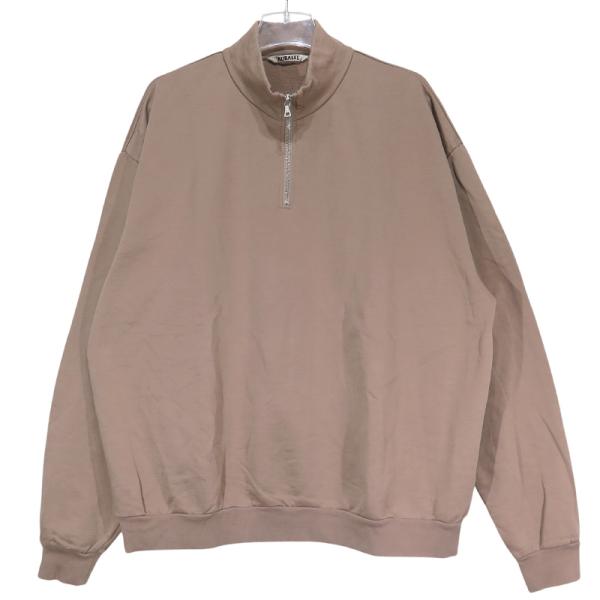 AURALEE（オーラリー） ELASTIC HIGH GAUGE SWEAT HALF ZIP P/O エラ