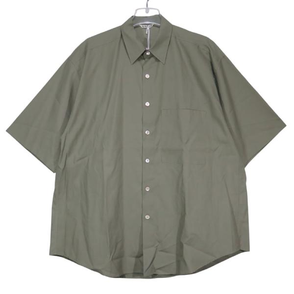 AURALEE（オーラリー） WASHED FINX TWILL BIG HALF SLEEVED SHIRT