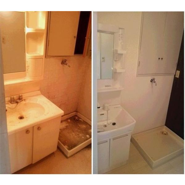 空室（居住者なし）リフォーム工事専門店です！当店は多能工職人による直接施工により低価格なリフォーム工事を実現いたしました。洗面台交換だけでなく様々なリフォーム工事に対応いたしております。■工事内容   ・ 既存洗面台撤去処分・ 水道接続工事...