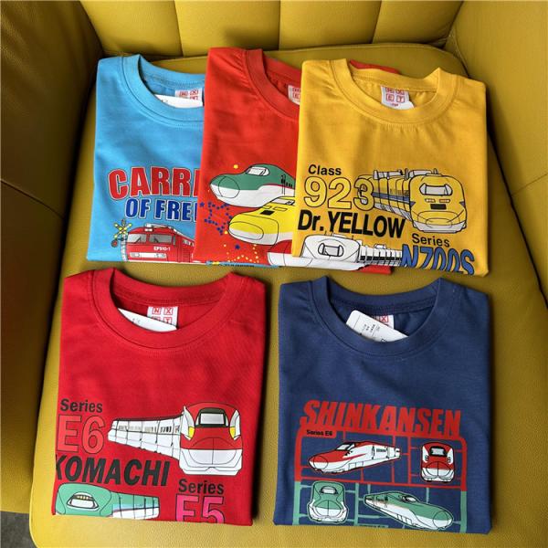 新幹線 キッズ Tシャツ 電車 こまち はやぶさ ドクターイエロー 半袖