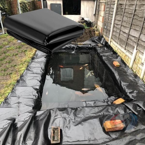 人工池用防水シート 斜面すべり止めの場合 HDPE製 プールライナー 3x7m 5x6m 7x7m 晟恒中馳 8x10m 11x12m 12x12m 魚および植物の扱いやすいについては