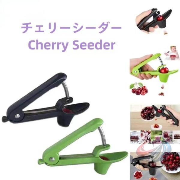 キッチン用品 オリーブ ジャムづくり チェリーピッター 核除去 種取り器 梅の種取り器 晟恒中馳 たね取り チェリーの種抜き 握るだけ 簡単 果肉に傷