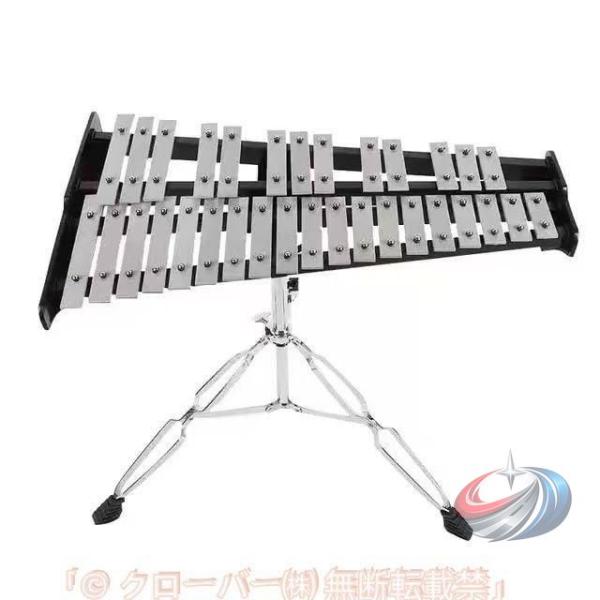スタンド付き 整理整頓 32音 卓上鉄琴 鉄琴 省スペース パーカッション 楽器 卓上 練習 鍵盤 晟恒中馳 演奏 音楽会 発表会 学芸会 初心者 高さ調節可能