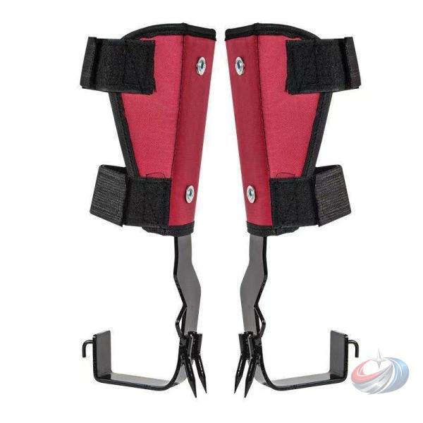 木登り器 木登り靴 木登りスパイクセット ステンレス鋼 晟恒中馳 固定ストラップ付きで作業時の安定感を高めやすい木登り道具