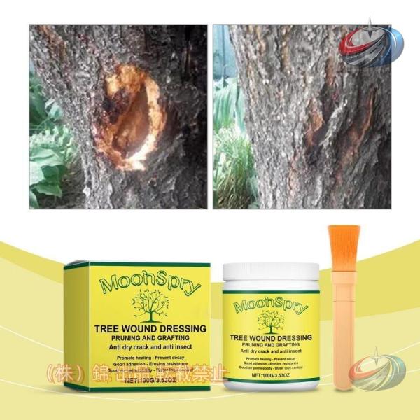 植物癒合剤 樹木切り口保護剤 晟恒中馳 植物治癒クリーム 盆栽癒合剤 樹木剪定シーラー 樹木修復剤 ブラシ付きで塗りやすく管理しやすい
