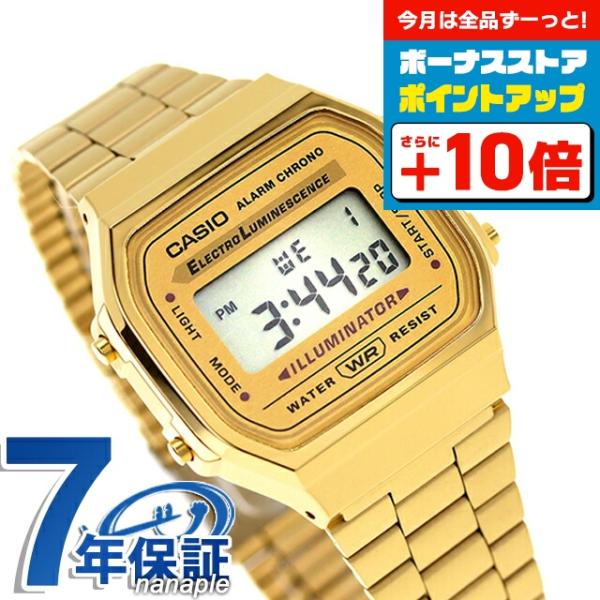 カシオ CASIO A168WG-9W ヴィンテージ 海外モデル メンズ 腕時計 ブランド カシオ casio デジタル ゴールド