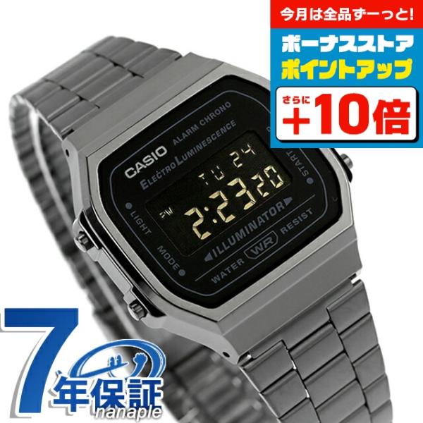 ★CASIO A168WEG-1B チプカシ CASIO カシオ カシオスタンダード チープカシオ チプカシ腕時計