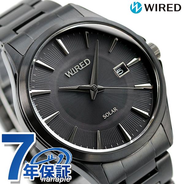 セイコー ワイアード 時計 ソーラー メンズ 腕時計 Agad412 Seiko Wired オールブラック 黒 Agad412 腕時計のななぷれyahoo 店 通販 Yahoo ショッピング