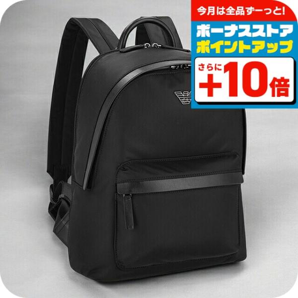 エンポリオ・アルマーニ バックパック メンズ ブランド EMPORIO ARMANI EM001804-AF13454 ブラック EMPORIO ARMANI エンポリオ・アルマーニ バックパック メンズ ブランド