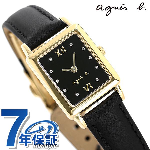 アニエスベー マルチェロ 限定モデル レディース 腕時計 FCSK721 agnes b. レクタングル ブラック