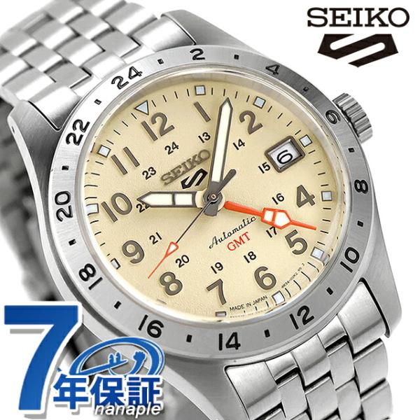 セイコー5 スポーツ Field Series GMT 自動巻き 腕時計 ブランド メンズ Seiko 5 Sports HDB002J アナログ サンドベージュ 日本製