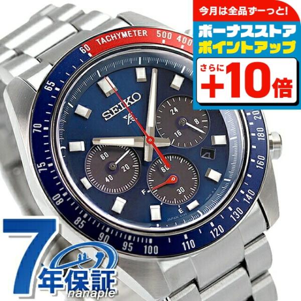 SEIKO / スピードタイマー/プロスペックス/ソーラー腕時計/アナログ/ステンレス/NVY/SLV/SBDL097 SPEEDTIMER セイコー プロスペックス スピードタイマー ソーラークロノ