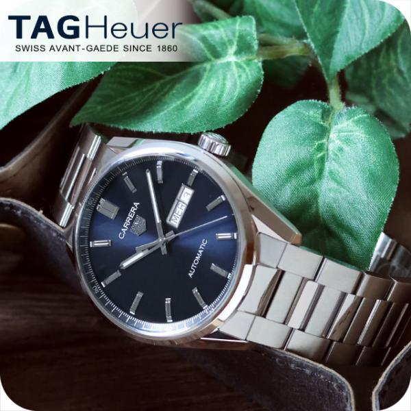 タグ・ホイヤー カレラ デイデイト 41mm 自動巻き 腕時計 ブランド メンズ TAG Heuer WBN2012.BA0640 アナログ ネイビー