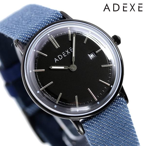 【22日は10％割引クーポンにポイント最大25倍】 アデクス 腕時計 レディース ADEXE プチ 33mm 2043A-T04-JP20MAY  ブラック×ウェッジウッド