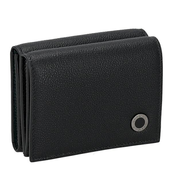 BVLGARI ブルガリリング 折りたたみ財布 三つ折財布 ブラック BVLGARI（ブルガリ） 三つ折り財布 三折財布 レディース ブランド