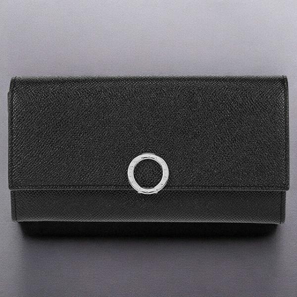 BVLGARIブラック レザー 長財布 BVLGARI（ブルガリ） 長財布 メンズ レディース ブランド レザー
