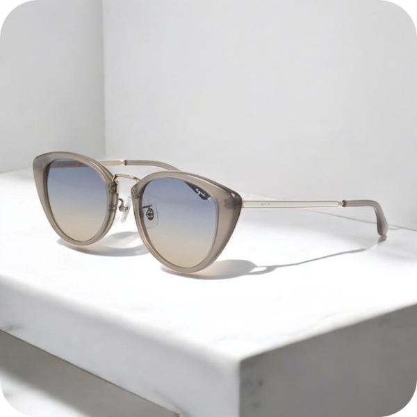 アニエスベー サングラス メンズ レディース ブランド agnes b. プラスチック 51-0003-1 フレームカラー ホワイト レンズカラー ブラウンハーフ 小物 agnes b.（アニエスベー） サングラス メンズ レディース ブランド