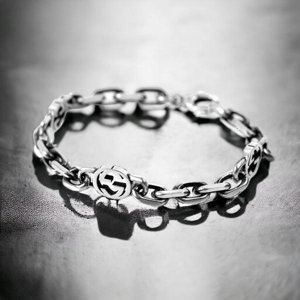 GUCCI（グッチ） ブレスレット インターロッキングG 17cm sterling
