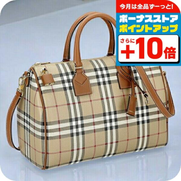 バーバリーズ オールド ハンドバッグ ベージュ ウィンドウペン チェック BURBERRY（バーバリー） ハンドバッグ レディース ブランド チェック