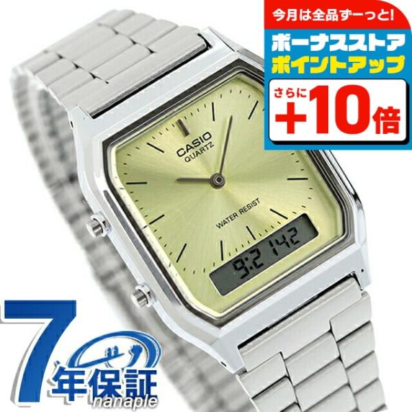 CASIO カシオ クォーツ 電池式 AQ-230A-9AMQY ビンテージ
