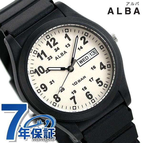 セイコー アルバ メンズ レディース 腕時計 カレンダー Aqpj405 Seiko Alba クリーム ブラック 腕時計のななぷれ 通販 Paypayモール