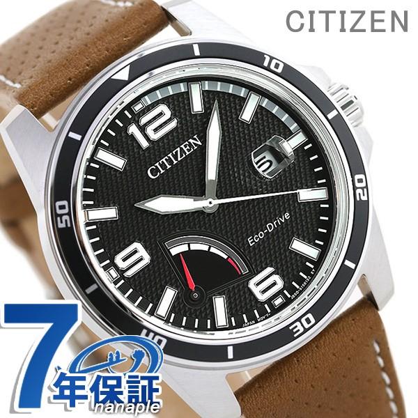シチズン エコドライブ メンズ 腕時計 Aw7035 11e Citizen 時計 海外モデル ソーラー ブラック ブラウン 腕時計のななぷれ 通販 Paypayモール