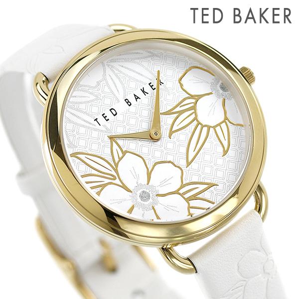 テッドベーカー 時計 ヘッティ 37mm 花柄 レディース 腕時計 Bkphts004 Ted Baker ホワイト 革ベルト 腕時計のななぷれ 通販 Paypayモール