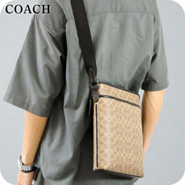 coach コーチ メンズ メッセンジャーバッグ ショルダー ブラウン 大きめ COACH コーチ ショルダーバッグ メンズ ブランド CW227 ライト