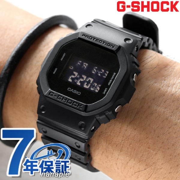 7年保証キャンペーン CASIO G-SHOCK G-ショック ソリッドカラーズ オールブラック DW-5600BB-1DR ストリートを中心とした若者に支持されているG-SHOCKとアクティブな女性のためのカジュアルウオッチBaby-Gか...