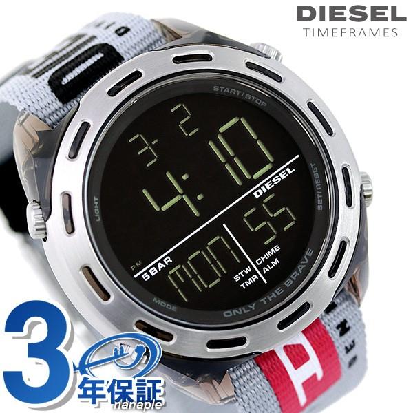 ディーゼル 時計 デジタル メンズ 腕時計 Dz14 Diesel クラッシャー 47 5mm ブラック グレー 腕時計のななぷれ 通販 Paypayモール