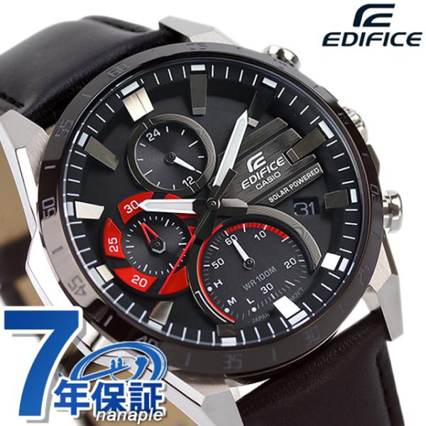 EDIFICE ソーラー クロノグラフ 腕時計 EDIFICE（CASIO） '24-6 正規新品 CASIO EDIFICE SOSPENSIONE カーボン