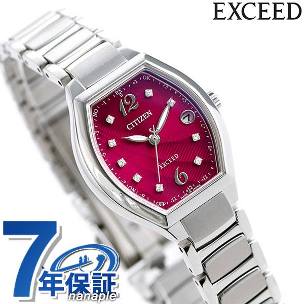 シチズン エクシード エコドライブ電波 Jounetsu 限定モデル チタン レディース 腕時計 Es9340 55x Citizen Exceed 電波ソーラー 時計 レッド 赤 腕時計のななぷれ 通販 Paypayモール