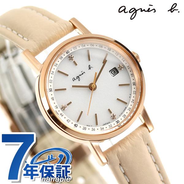 5日は 4倍でポイント最大21倍 アニエスベー ソーラー レディース 腕時計 Fbsd937 Agnes B ホワイト ピンクベージュ 革ベルト 腕時計のななぷれ 通販 Paypayモール