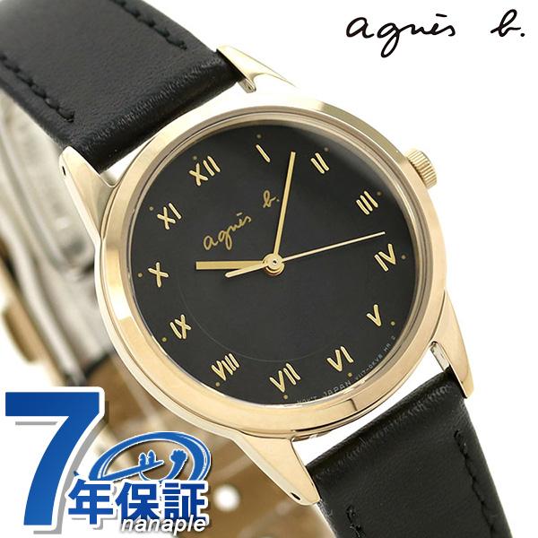 【22日は+10倍でポイント最大25倍】 アニエスベー 時計 レディース ソーラー FBSD941 agnes b. マルチェロ ブラック 革ベルト  腕時計