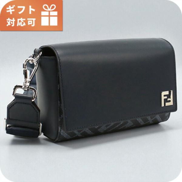[大人気]　フェンディ　FENDI　ショルダーバッグ　総柄　レザー FENDI（フェンディ） 斜め掛け ショルダーバッグ メンズ ブランド