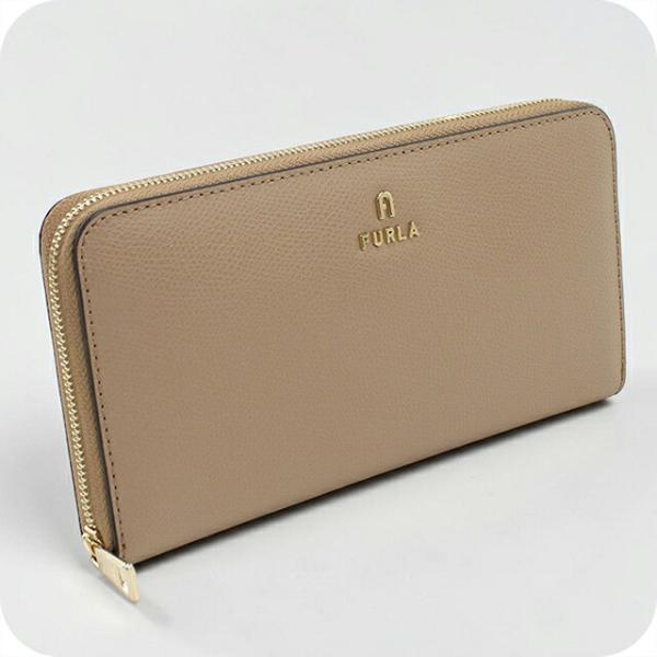 フルラ 長財布ラウンドファスナー レディース ブランド FURLA FURLA CAMELIA レザー WP00322 ベージュ